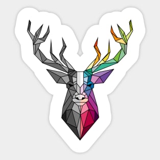 Polygon deer Sticker